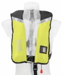 Besto automatisch opblaasbaar reddingsvest met harnas 275/300N - wipe clean, geel (non solas)